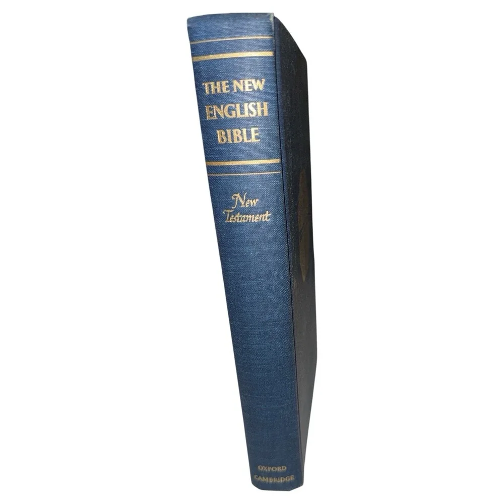 The New English Bible‎ New Testament Vintage 1961 Oxford Press Hardcover Blue